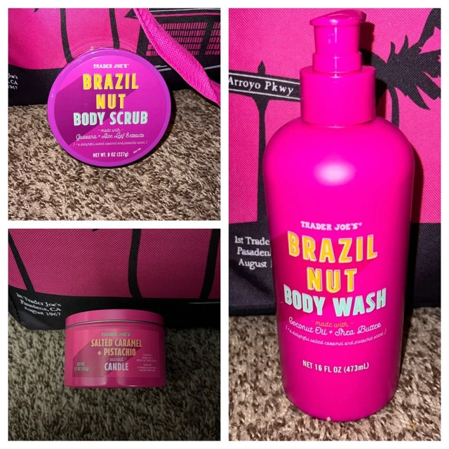 Trader Joe’s Brazil Nut Body Wash, Body Scrub & Candle