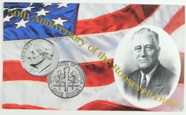1996-W 10c Roosevelt Dime 50th Anniversary Original Mint Packaging B8307