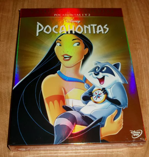 Pocahontas 1-2 disney 2 DVD New Sealed Slipcover Animation (Sleeveless Open) R2