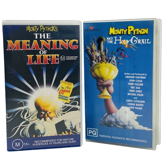 MONTY PYTHON COMEDY Vintage VHS Video Bundle: Holy Grail & The Meaning ...