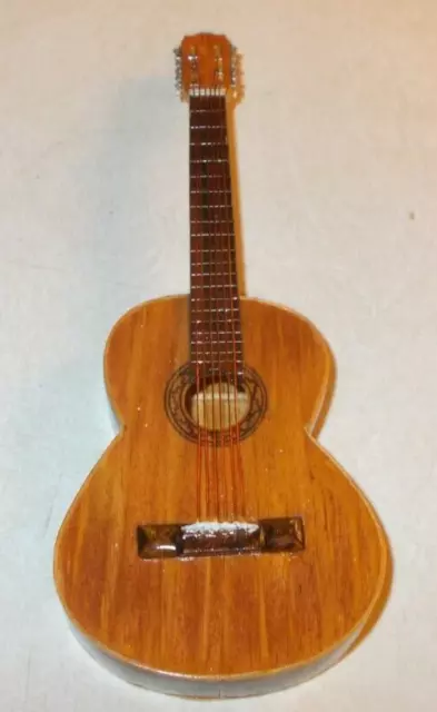 Hand-crafted Mini Acoustic Mini-Guitar Excellent Quality 6" signed