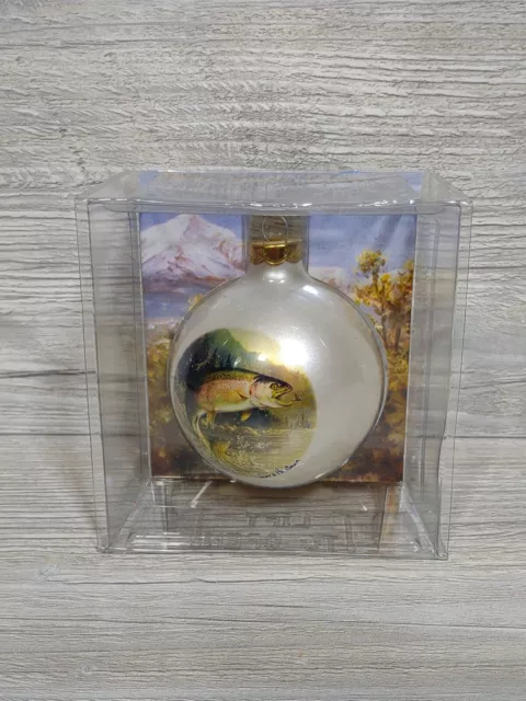 Wildlife Series Hautman Brothers Trout  Christmas Ornament Glass Bulb New