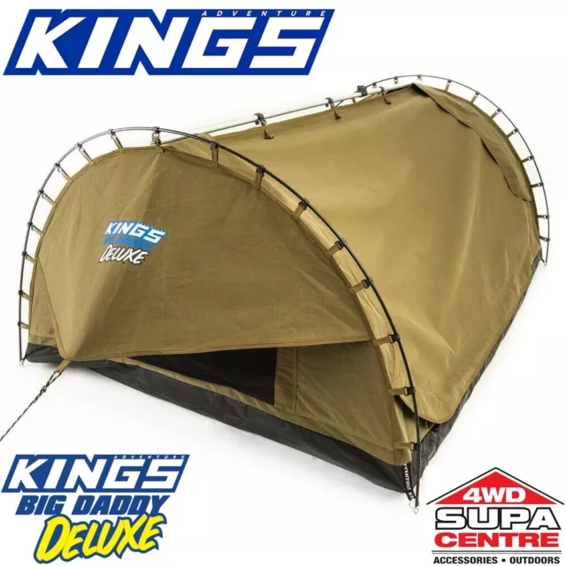 Adventure Kings Big Daddy Deluxe Double Swag Tent Mattress Optional Bag Bundles