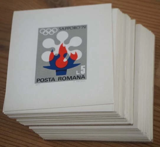 1971 Rumänien; 200 Blocks Winterspiele, postfrisch/MNH, Bl. 91, ME 600,-