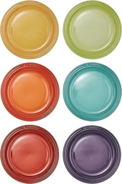 Le Creuset Dish Round Plate 18 cm Rainbow 1. plate 18cm 6 pieces