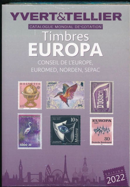 Catalogue Mondiale de Cotation des Timbres EUROPA Edition 2022 Yvert et Tellier