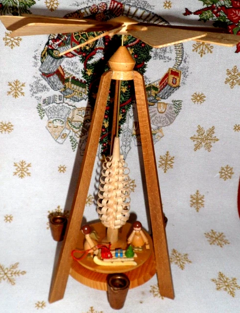 Kuhnert - Incenso Babbo Natale In Legno 30 Cm - Originale Dei Monti Metalliferi - Dipinto A Mano