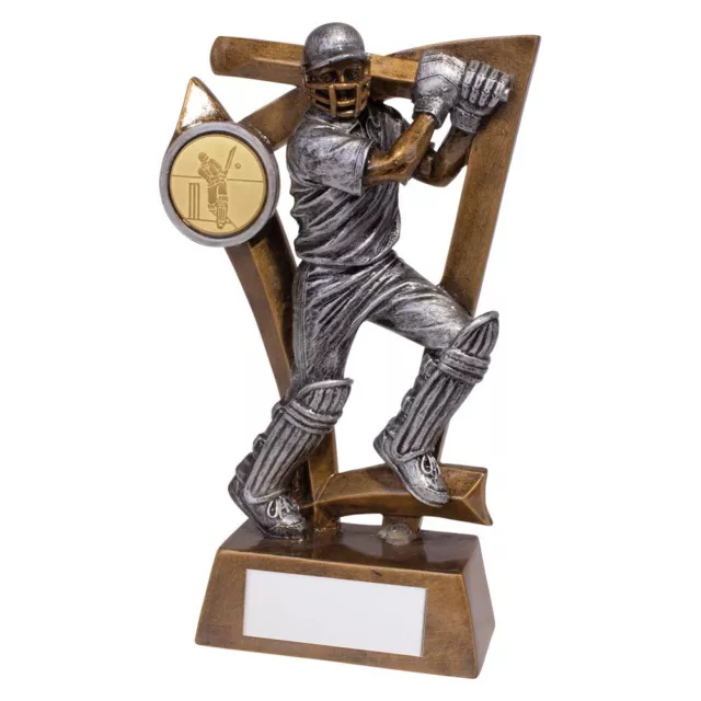 Cricket Batsman Trophy Award 2 Grössen Kostenlose Gravur