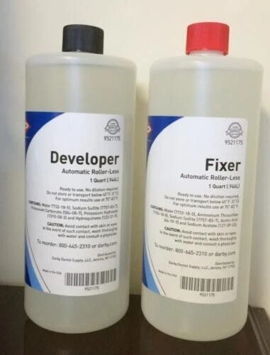 Peri-Dent Pre-Mixed Developer and Fixer: 3 x 1 Qt. each of Developer & Fixer