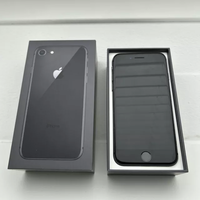 Apple iPhone 8 A1905 - 64GB - Space Grau (Ohne Simlock) Mit Zubehör Original