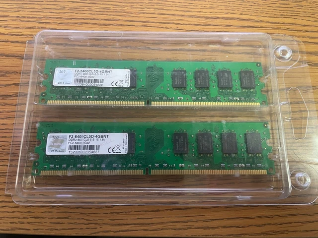 Barrette Mémoire DDR2 G.SKILL PI Black 4Go (2x2Go) PC2-6400 800MHz CL5