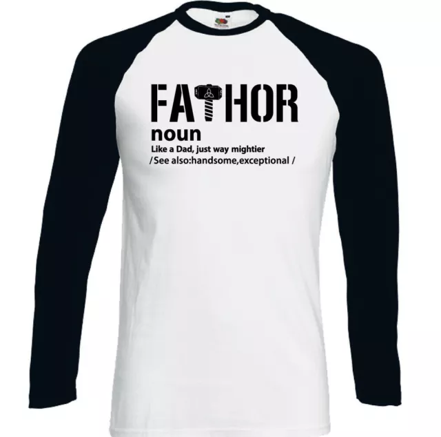 FATHER'S DAY T-Shirt FATHOR Dad Superhero Thor Daddy Tee Top Gift Funny Idea