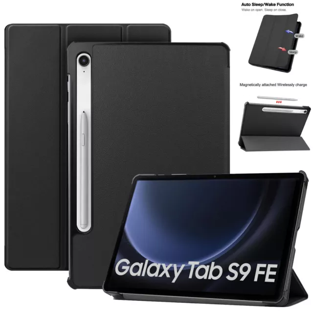 Case for Samsung Galaxy Tab S9 FE 5G 10.9 Inch Folio Leather Stand Smart Cover