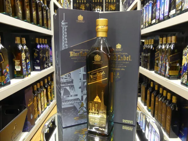 Johnnie Walker Blue Label Whisky Limited Edition Design Paris one of 1000