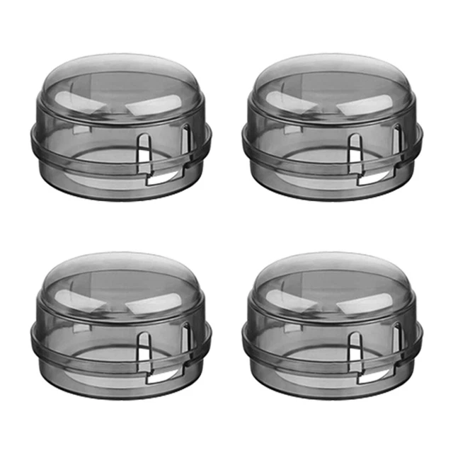 4 Pcs Cooker Knob Guard Switch Cap Baby Clear Cookware Kitchen Stove Knob Covers