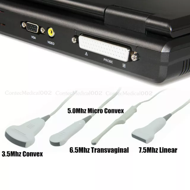 FDA CE Veterinary Ultrasound Scanner VET Convex Laptop Machine Dog/Horse/Sheep 3