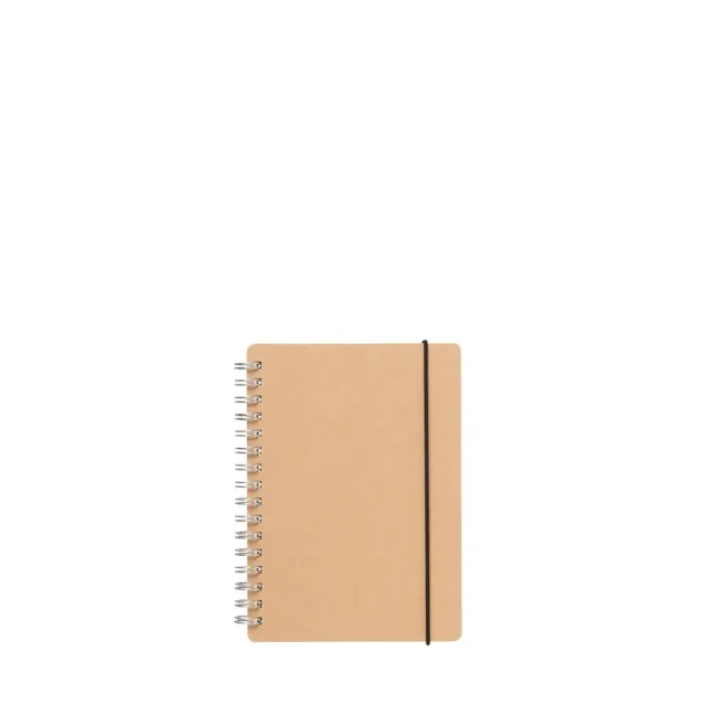 MUJI High-quality paper Double ring notebook Dot grid with Rubber closure A6