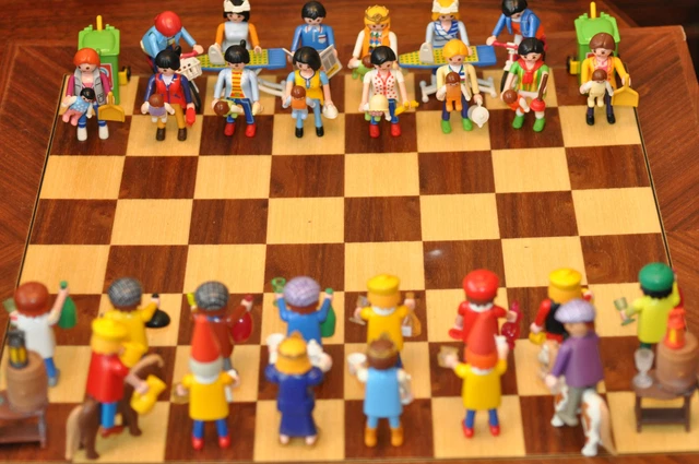 Jeu D'échecs Playmobil Série Police - Moto Cross/Police (15 Pièces ?)