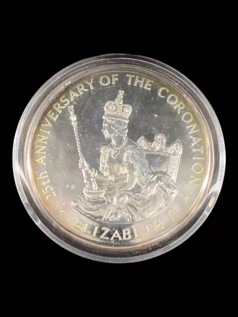 1978 Jamaica $25 Uncirculated Sterling Silver Coin Proof Queen Elizabeth II 3