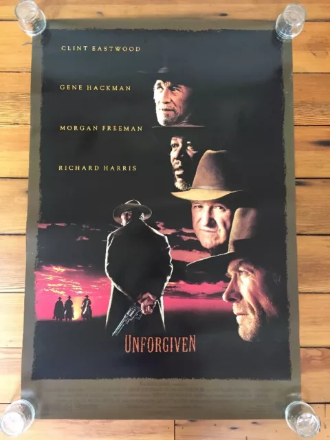 Vintage Original 1992 WB Clint Eastwood Unforgiven Murder Mystery Movie Poster