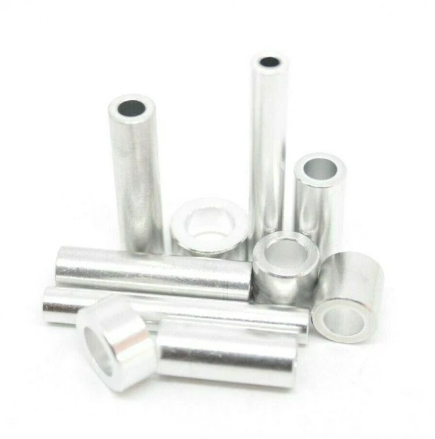 Industrial Threaded Standoffs Aluminum Alloy Standoff Spacers - M6 M8 M10 M12 Sizes, Round Bush Collars 1.5-30mm Length M6 M8 M10 M12 Spacers