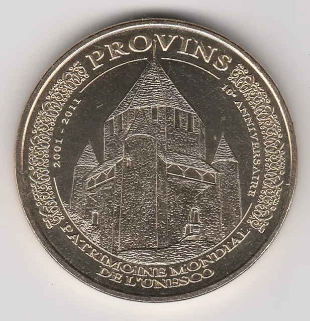 A 2011 Token Medaille Monnaie De Paris -- 77 160 N°2 Provins Patrimoine Unesco