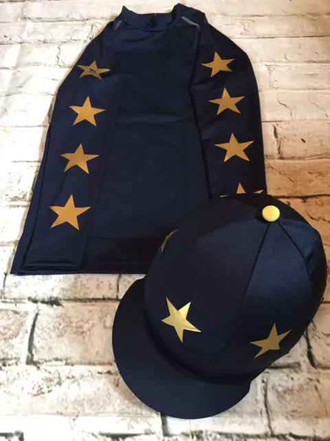 SXC Eco Stars Cross Country Colour XC Stars Eventing Hat Silk Cover Equestrian