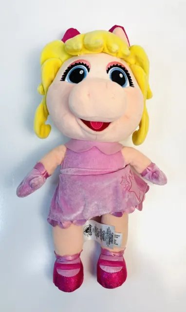Disney Store Miss Piggy Muppet Babies Plush Pig 12" Stuffed Animal Toy