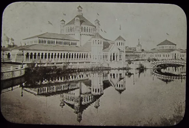 Glass Magic Lantern Slide WORLDS COLUMBIAN EXPOSITION NO53A 1893 PHOTO CHICAGO