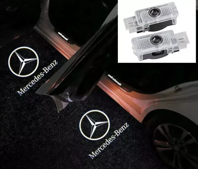 2x LED Projektor Einstiegsbeleuchtung Laser Logo für Mercedes W203 S203 Türlicht