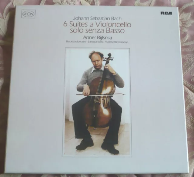 Johann Sebastian Bach - 6 Suites A Violoncello Solo - Anner Bijlsma - 3 Lp Mint