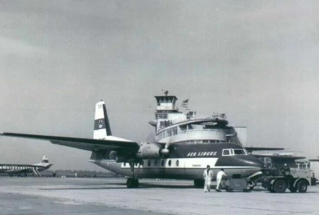 Aer Lingus Fokker F-27 EI-AKC @ Dublin - postcard
