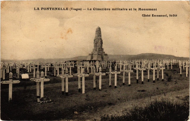 CPA MILITAIRE La Fontenelle-Le Cimetiére militaire et le Monument (316221)