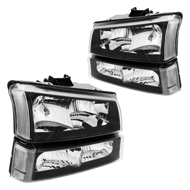 HEADLIGHTS ASSEMBLY FOR 20032006 Chevy Silverado Avalance 1500 2500