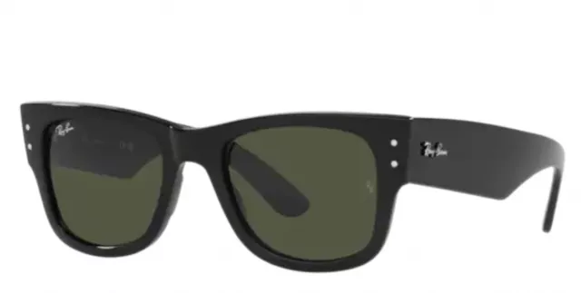 RAY BAN 0840S Mega Wayfarer 901/31 Kunststoff Unisex schwarz Sonnenbrille Neu