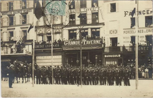 CPA carte photo BEAUVAIS Musique Gendarmerie (48627)