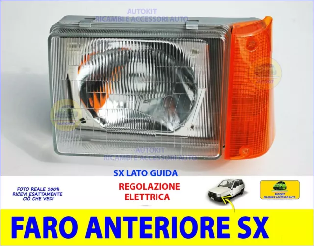 Faro Sinistro per  Panda Hobby Fari Luci Fanali Anteriore luce auto fanale SX in