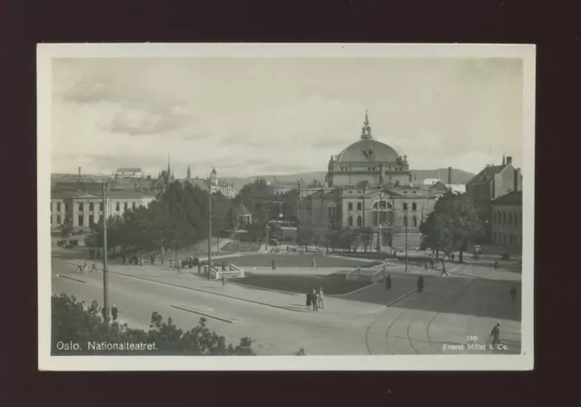 Norway OSLO Nationalteatret c1920/30s? RP PPC