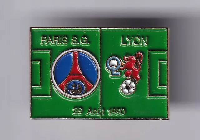 Rare Pins Pin's .. Football Soccer Club Match 1990 Psg Paris 75 Ol Lyon 69 ~Ff