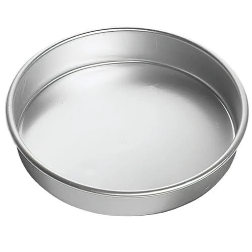 Lot 2 Moules Carrés à Gâteau En Aluminium Anodisé 6 Et 8 Pouces - Fond Amovible Antiadhésif - Pour Gâteaux, Brownies - 8