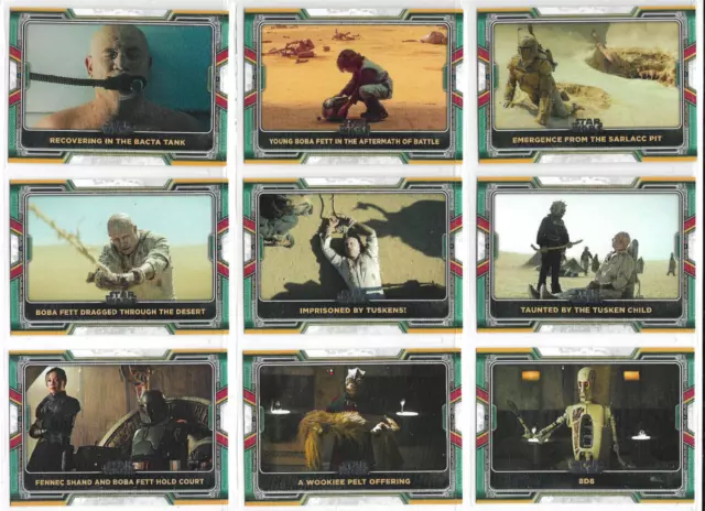 2022 Topps Star Wars - The Book Of Boba Fett - Complete 100-card Base Set NM