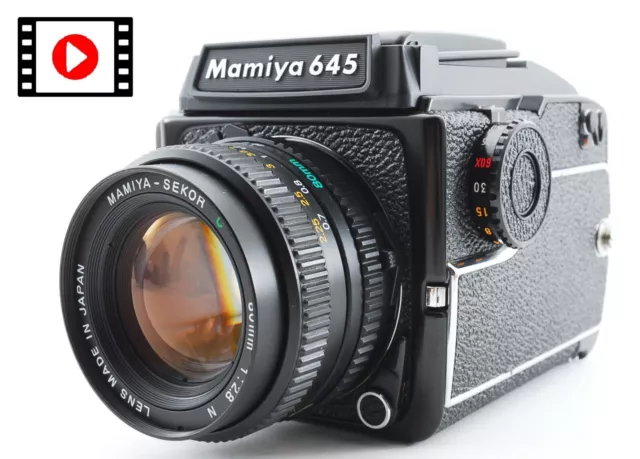 【NEAR MINT】 Mamiya M645 1000S Waist Level Finder Sekor C 80mm F2.8 N From JAPAN