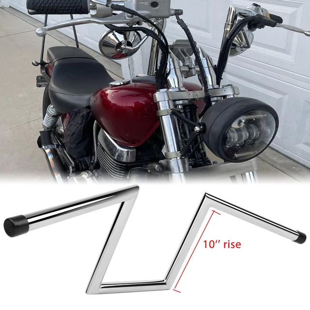 1" Handlebar Hand Grips For Suzuki Intruder VS1400 VS1500 VS750 VL800 – Chrome & Black