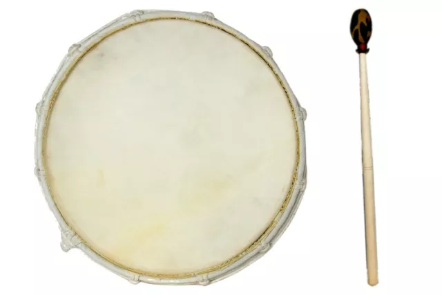 40cm Grosse Schamanentrommel Trommel Rahmentrommel Bodhran Drum Djembe Weiß