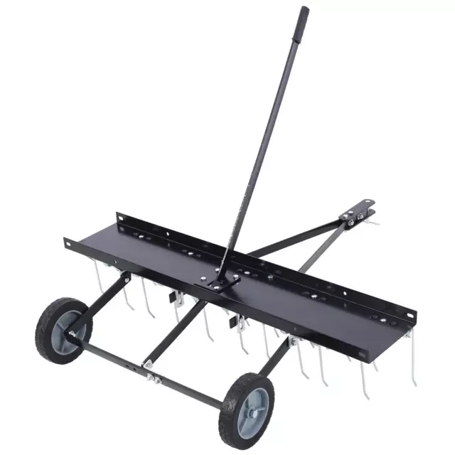 40-INCH LAWN SWEEPER Tow Behind Dethatcher Tine Tow Dethatcher Pull ...