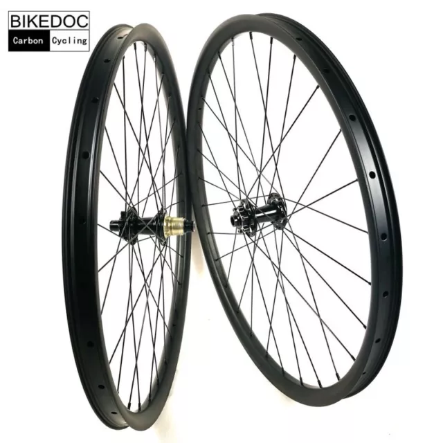 26 29" Carbon Bicycle Downhill Aro Wheelset QR Thru Axle All MTB Bike Wheels