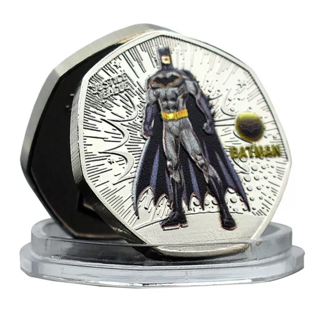 8pcs/set DC Justice League Commemorative Coin For Batman Superman Challenge Coin