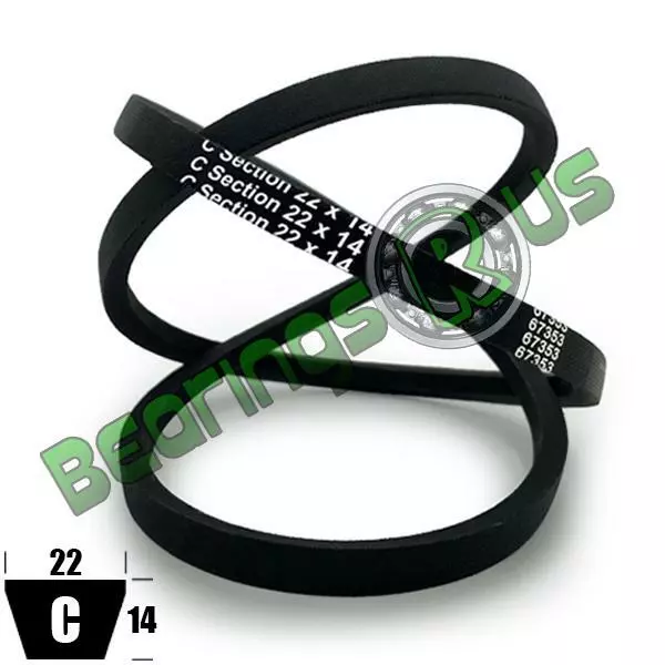 C208 Premium C Section V Belt - 208" Inside Length