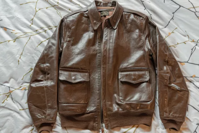 Flight Jacket EASTMAN A2 « Monarch » Horsehide size 42