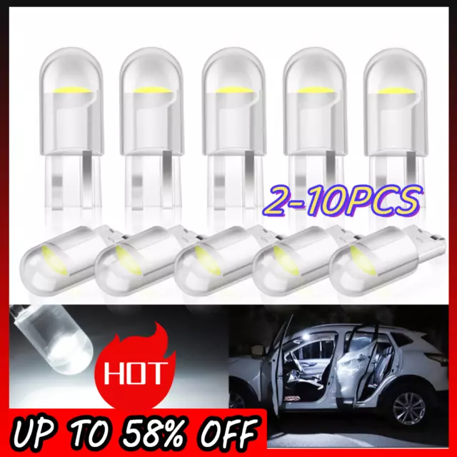 10* T10 501 Led Car Side Light W5w White Bulbs Error Free Canbus Xenon Sidelight